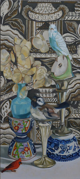 Chickadee Budgiea Cardinal